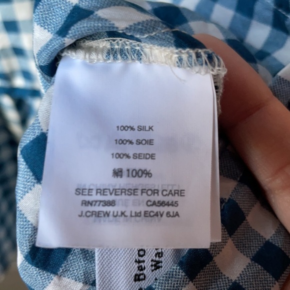 Silk peplum top - Picture 4 of 4